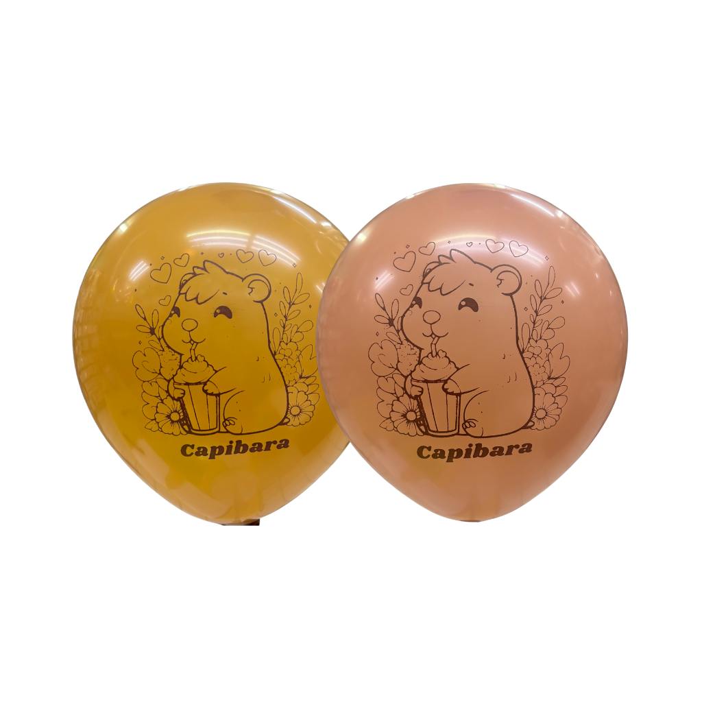GLOBO CAPIBARA 10 UNIDADES
