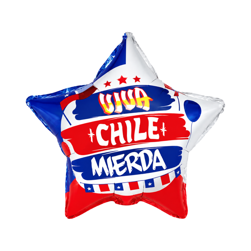 Globo Mylar “Viva Chile Mier…”