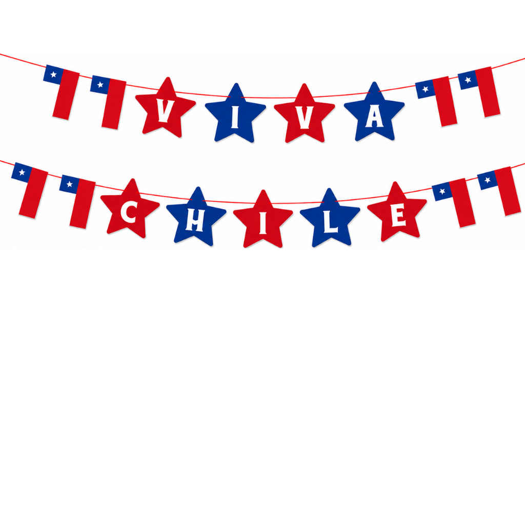 Banderín Estrella Viva Chile