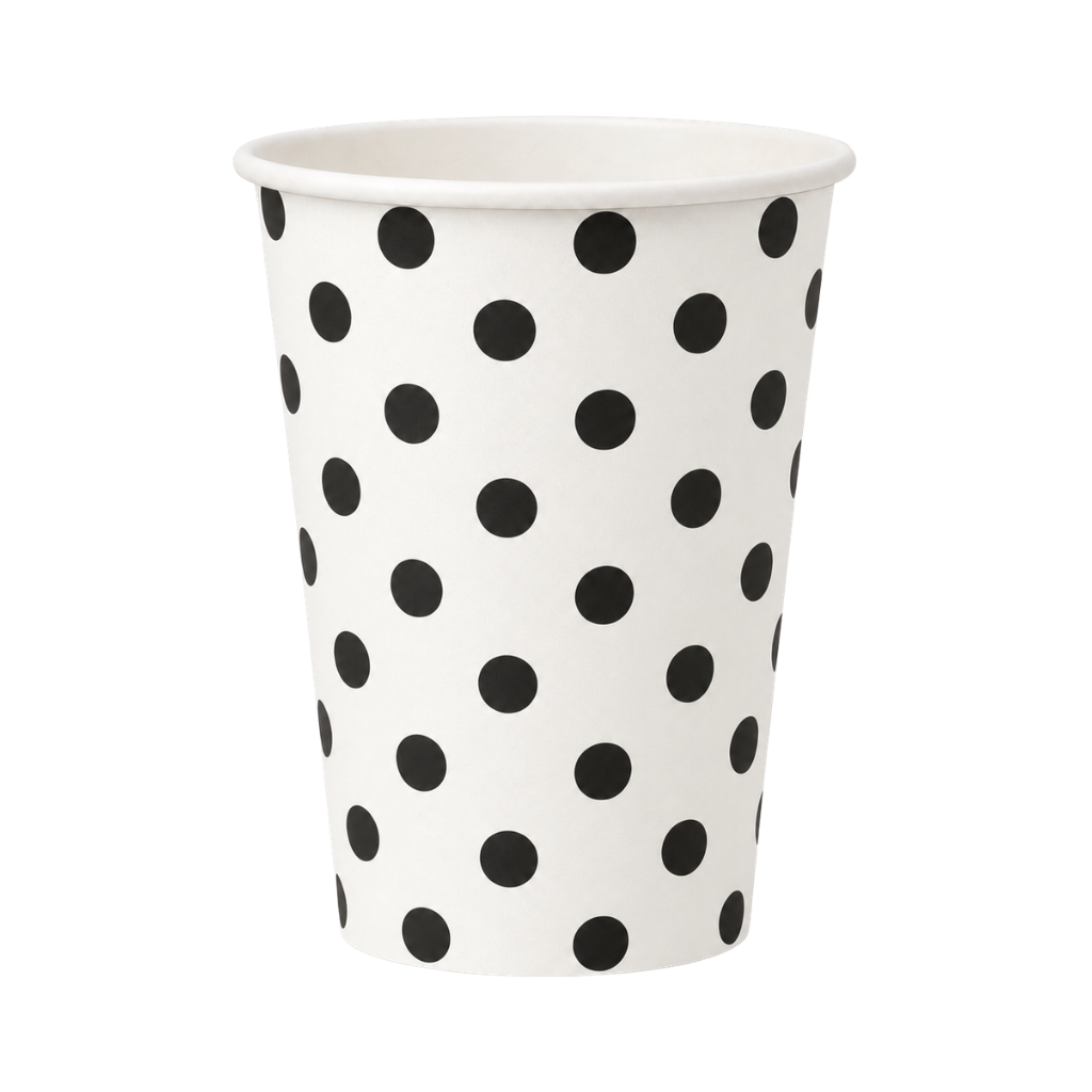 Vaso Cartón Polka 200 Ml x10 Unidades