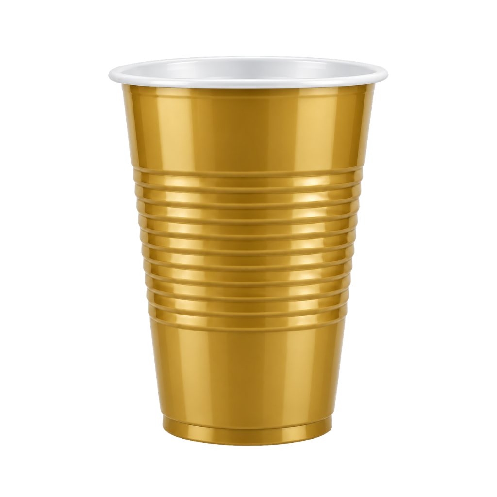 Vaso Plástico Metalizado 500 Ml x20 Unidades