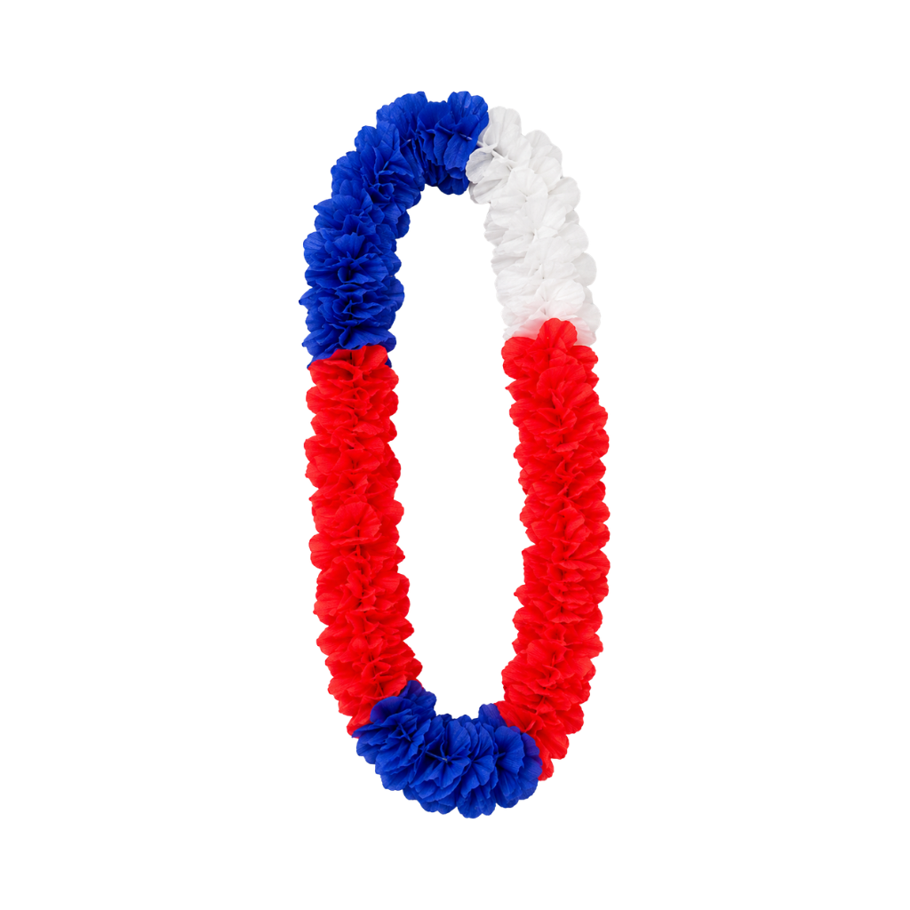 Collar Crepé Tricolor x10 Unidades
