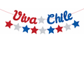 Banderín Viva Chile Estrellas