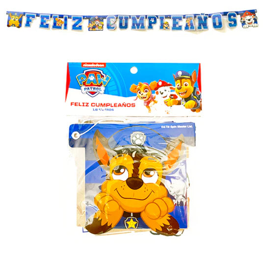 FELIZ CUMPLEAÑOS PAW PATROL