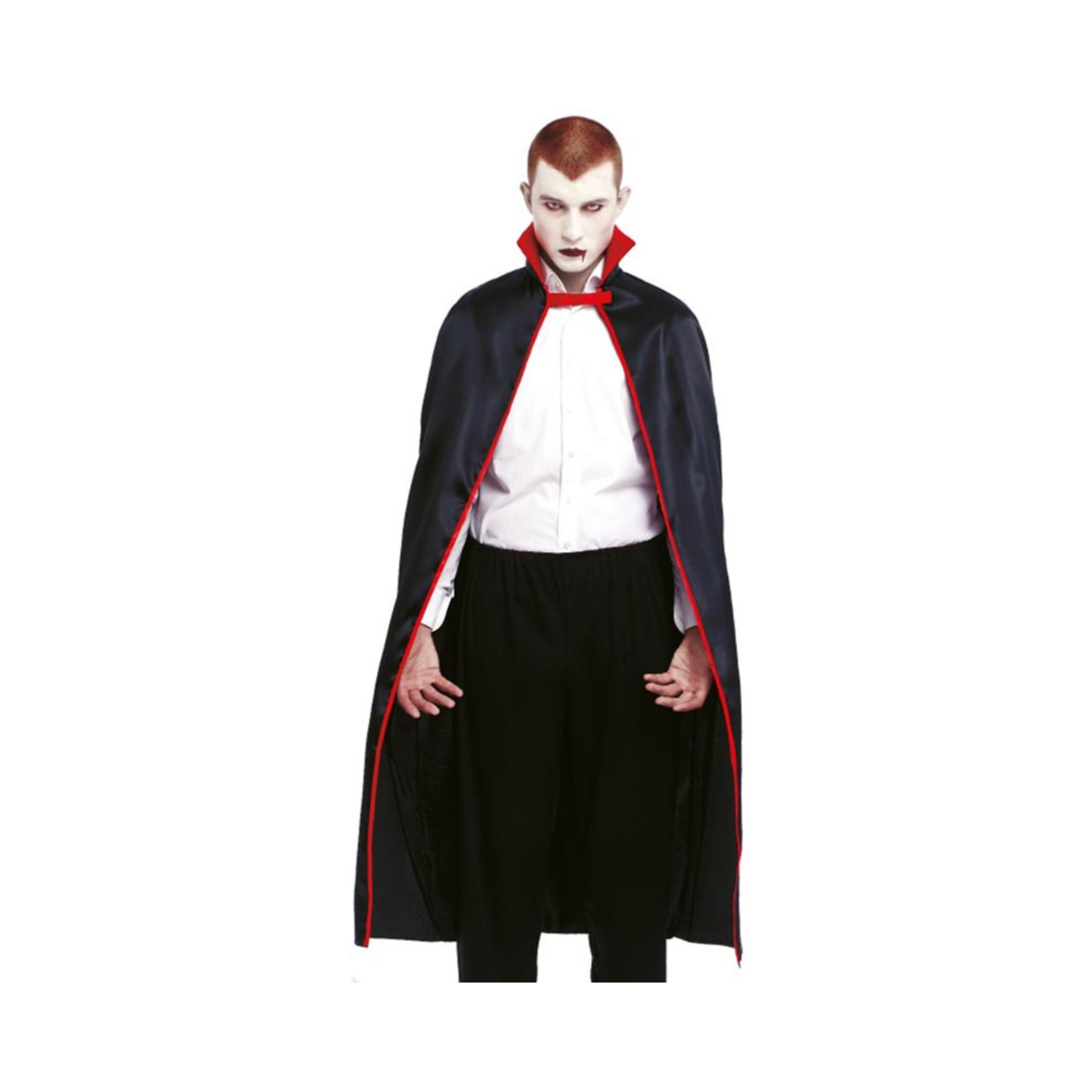CAPA VAMPIRO CUELLO ROJO ADULTO