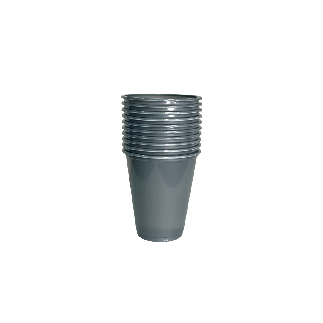 VASO 7OZ PLATA X10