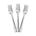 Tenedor Plástico Metalizado x10 Unidades