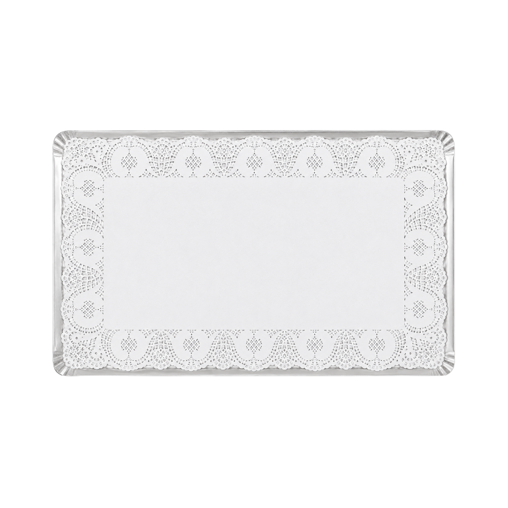 Bandeja Rectangular con Blonda 25x35 cm