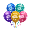 Globo Cromado “Feliz Cumpleaños” x5 Unidades