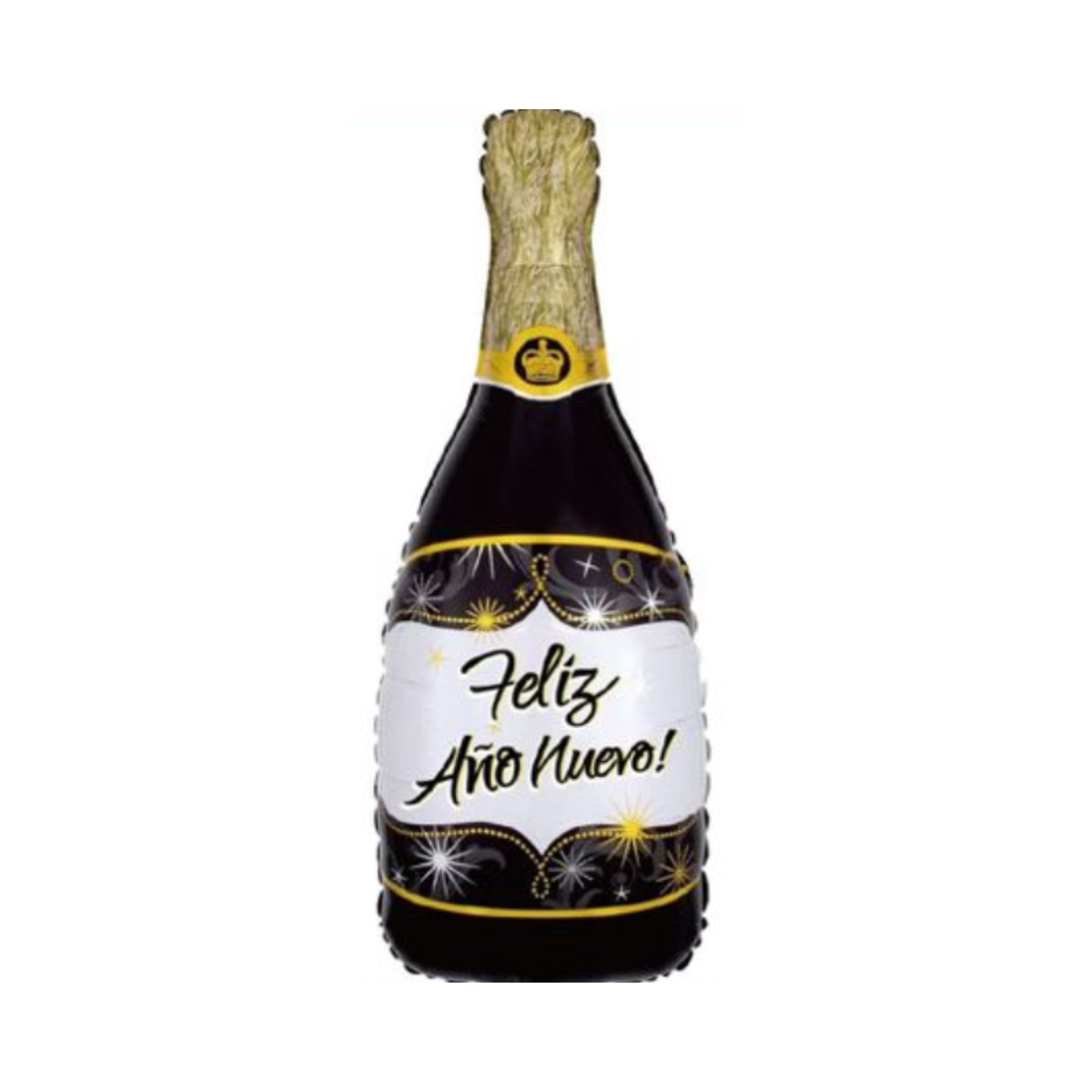 Globo Botella de Champaña Feliz Año Nuevo