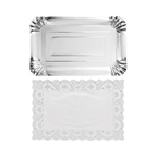 Bandeja Rectangular con Blonda 25x35 cm