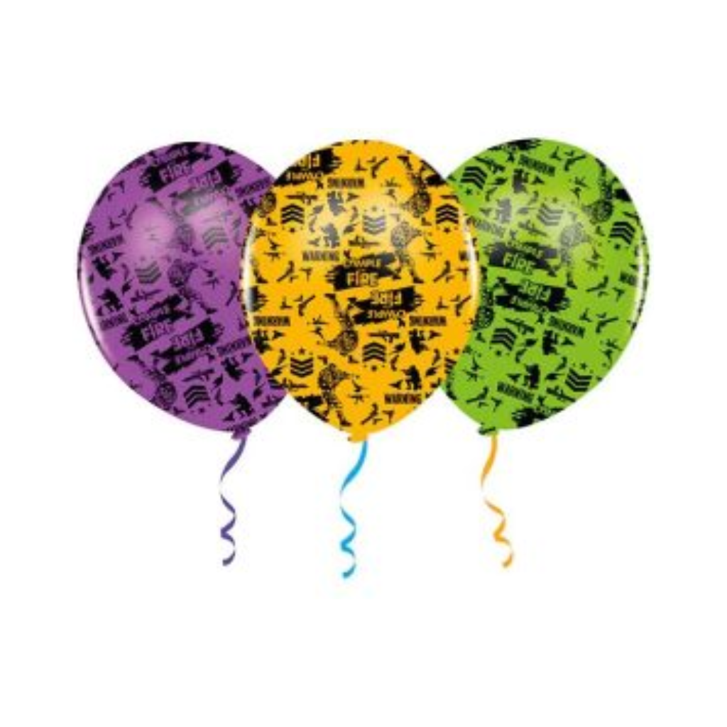 GLOBOS FREE FIRE 12 UNIDADES