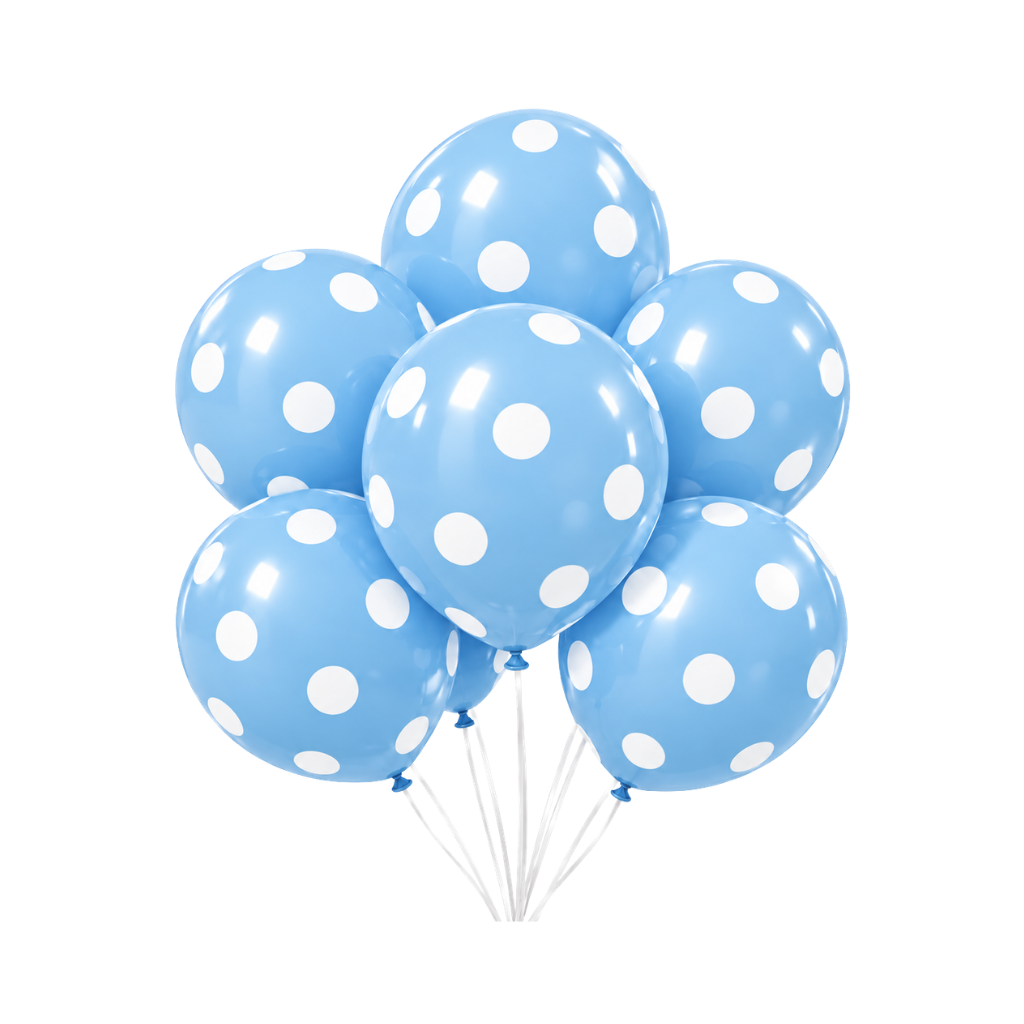 Globo Polka R12 x5 Unidades