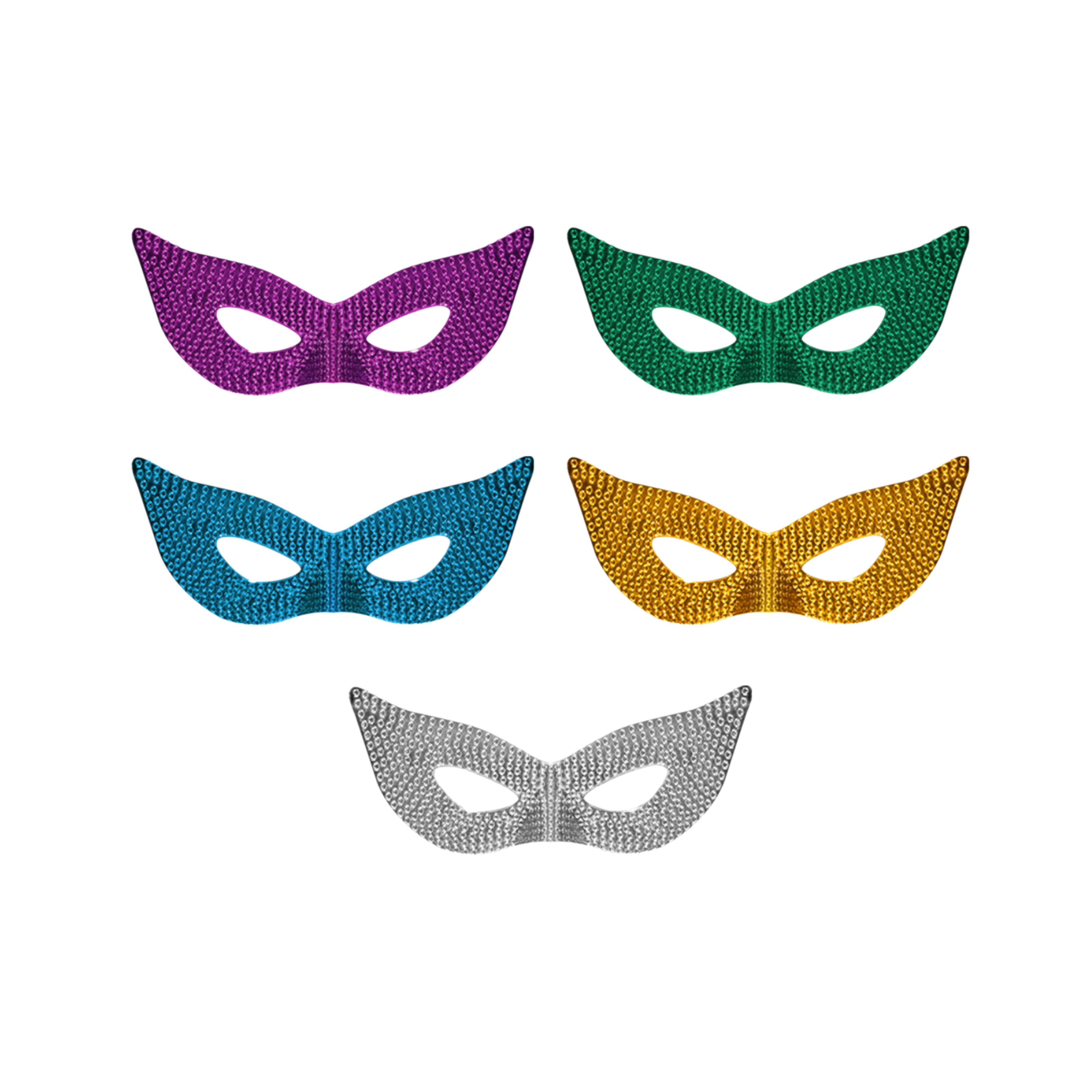 Lente Carnaval Metalizado x 5un