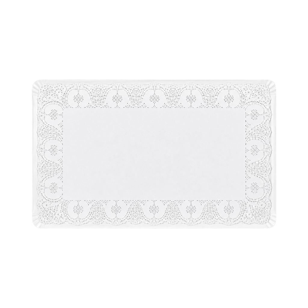 Bandeja Rectangular con Blonda 25x35 cm