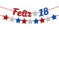 Banderín Feliz 18 Tricolor