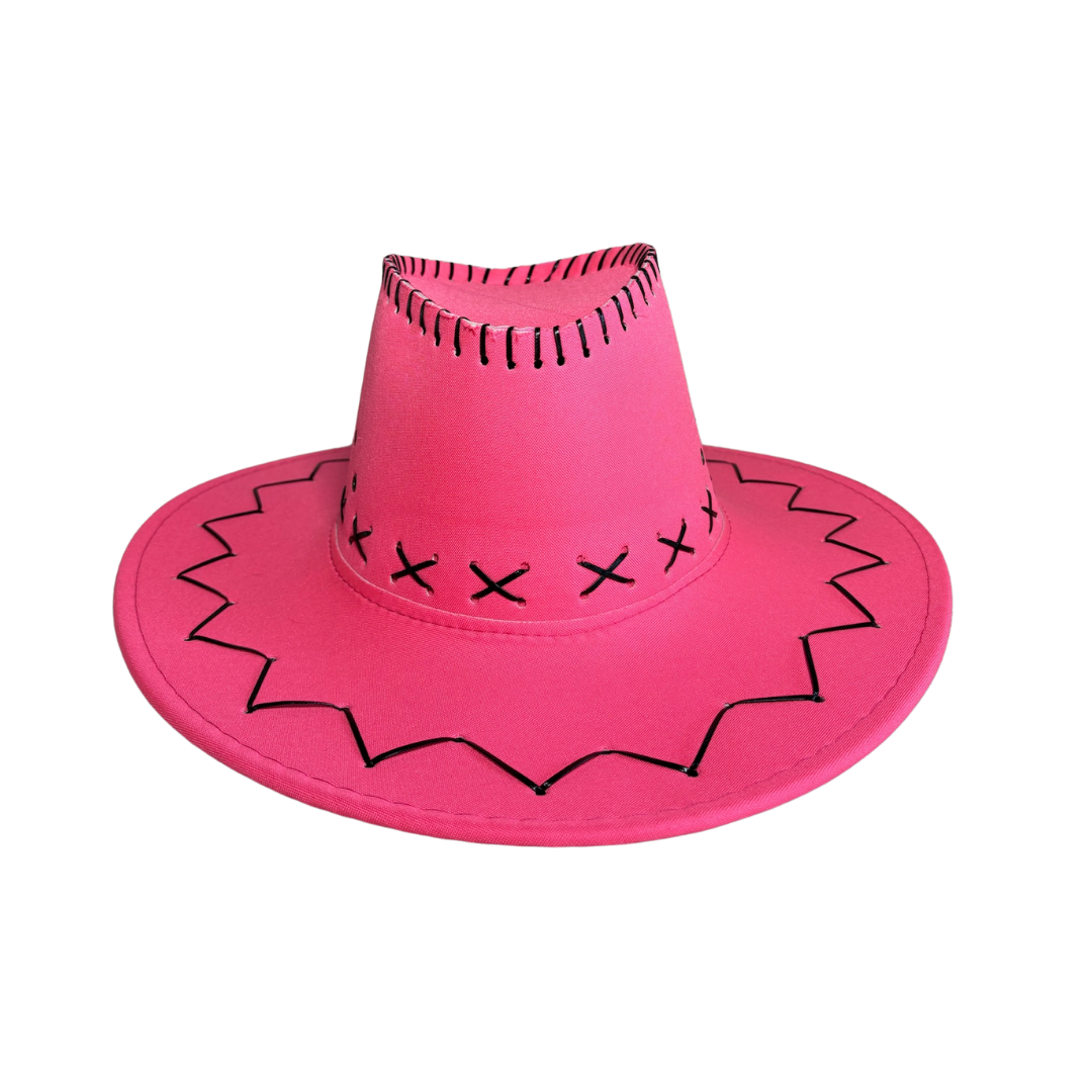 SOMBRERO VAQUERO FLUOR FUCSIA
