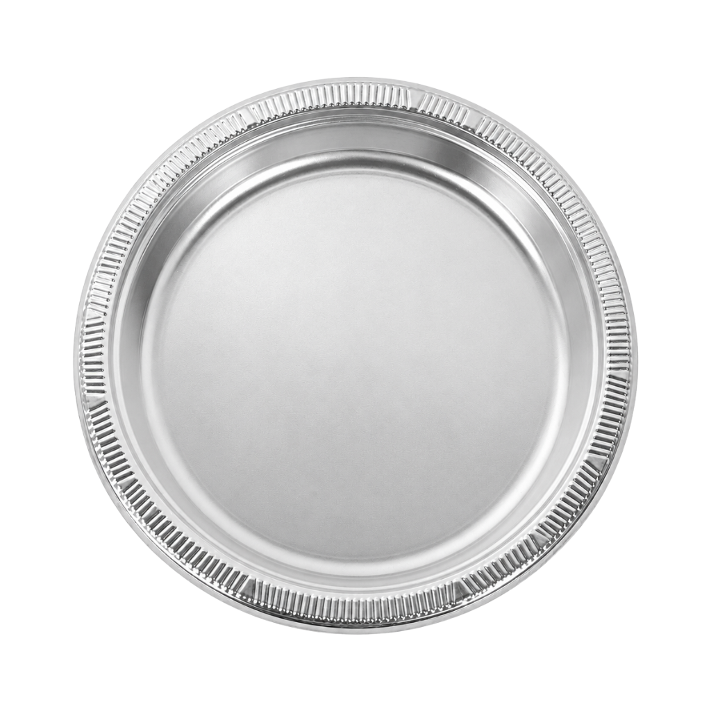 Platos Plásticos Metalizados 23 cm x10 Unidades