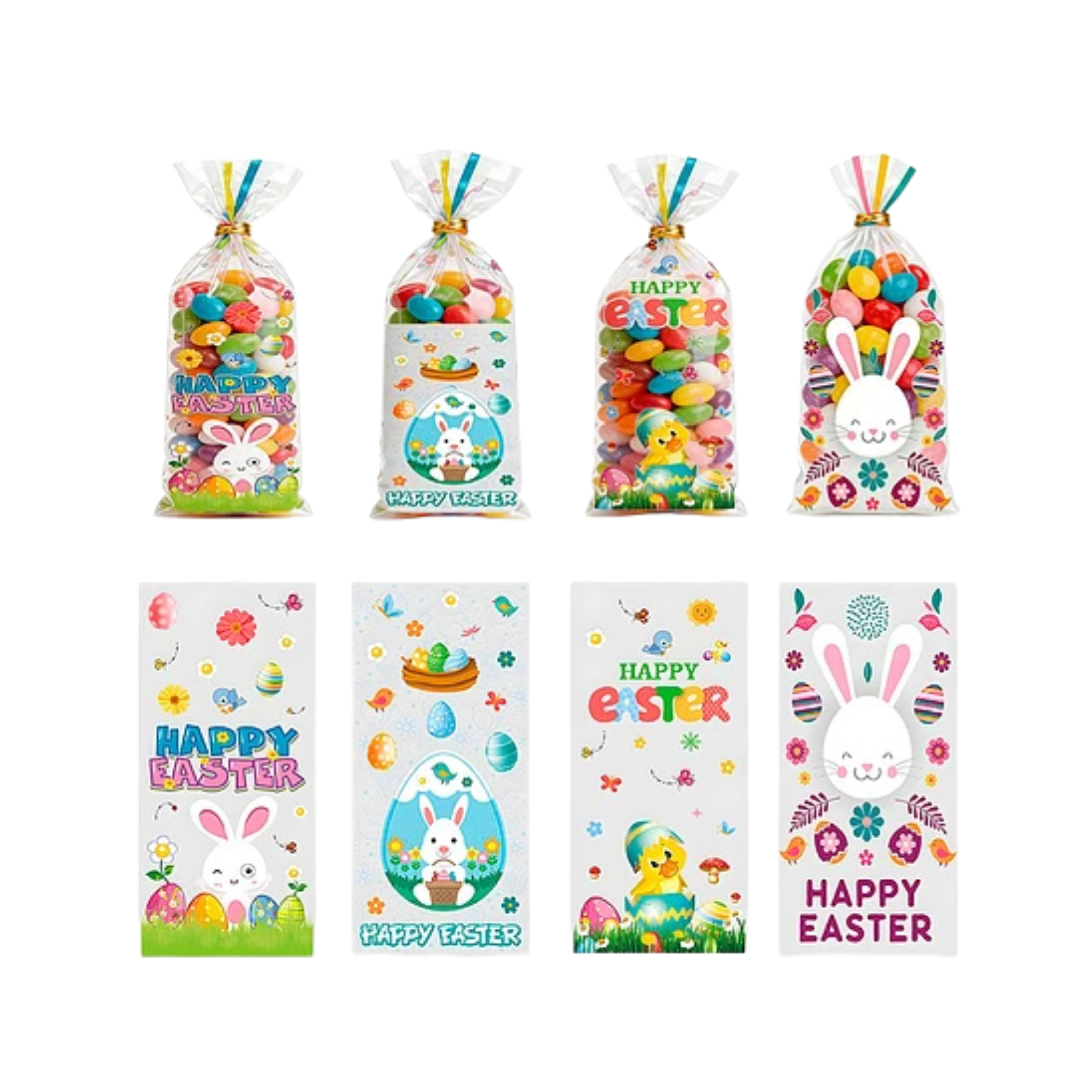 bolsas pascua dulces pack 12 unidades diseños surtidos
