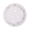 Platos Estrellas Metalizadas 18 cm x6 Unidades