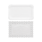Bandeja Rectangular con Blonda 25x35 cm