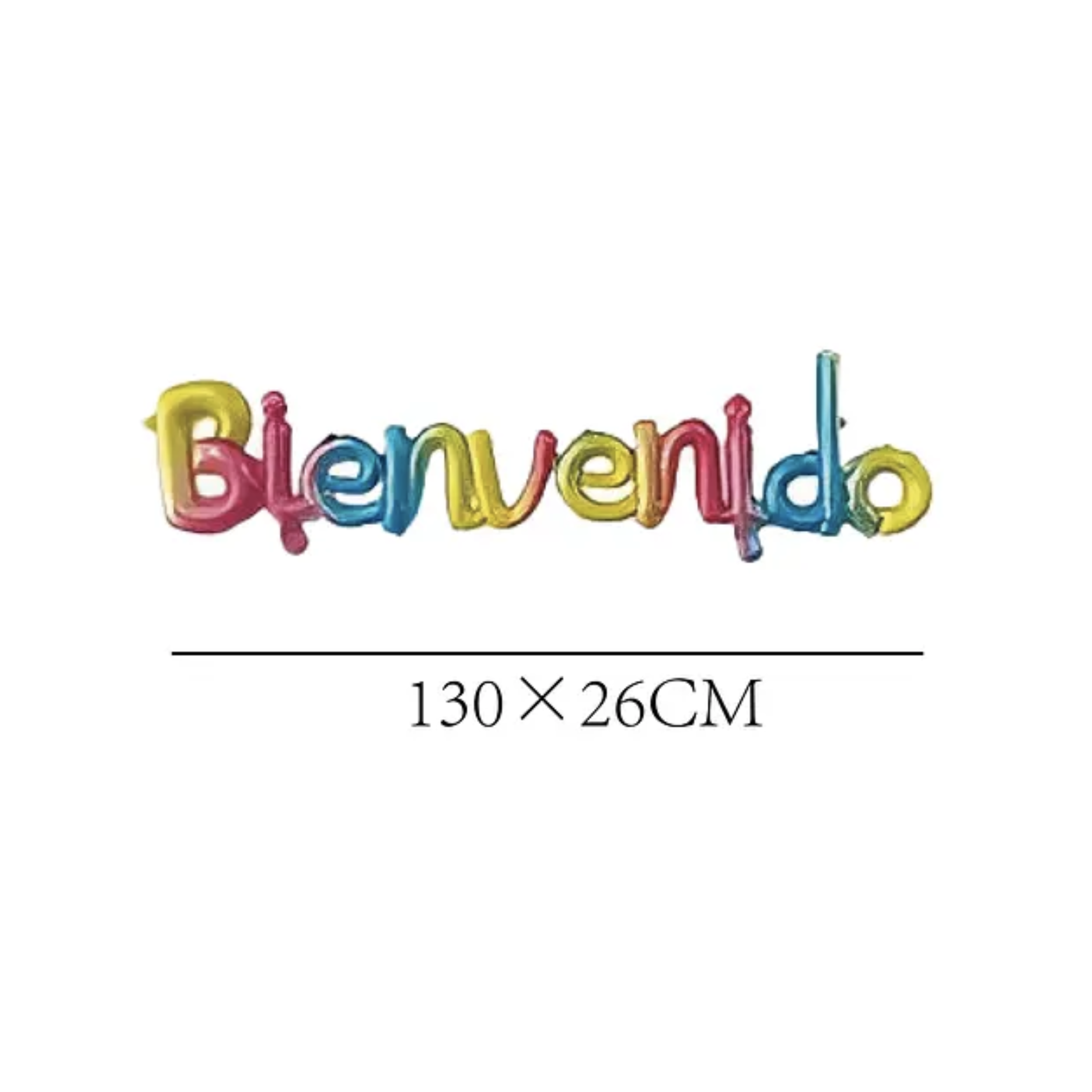GLOBO BIENVENIDO MULTICOLOR