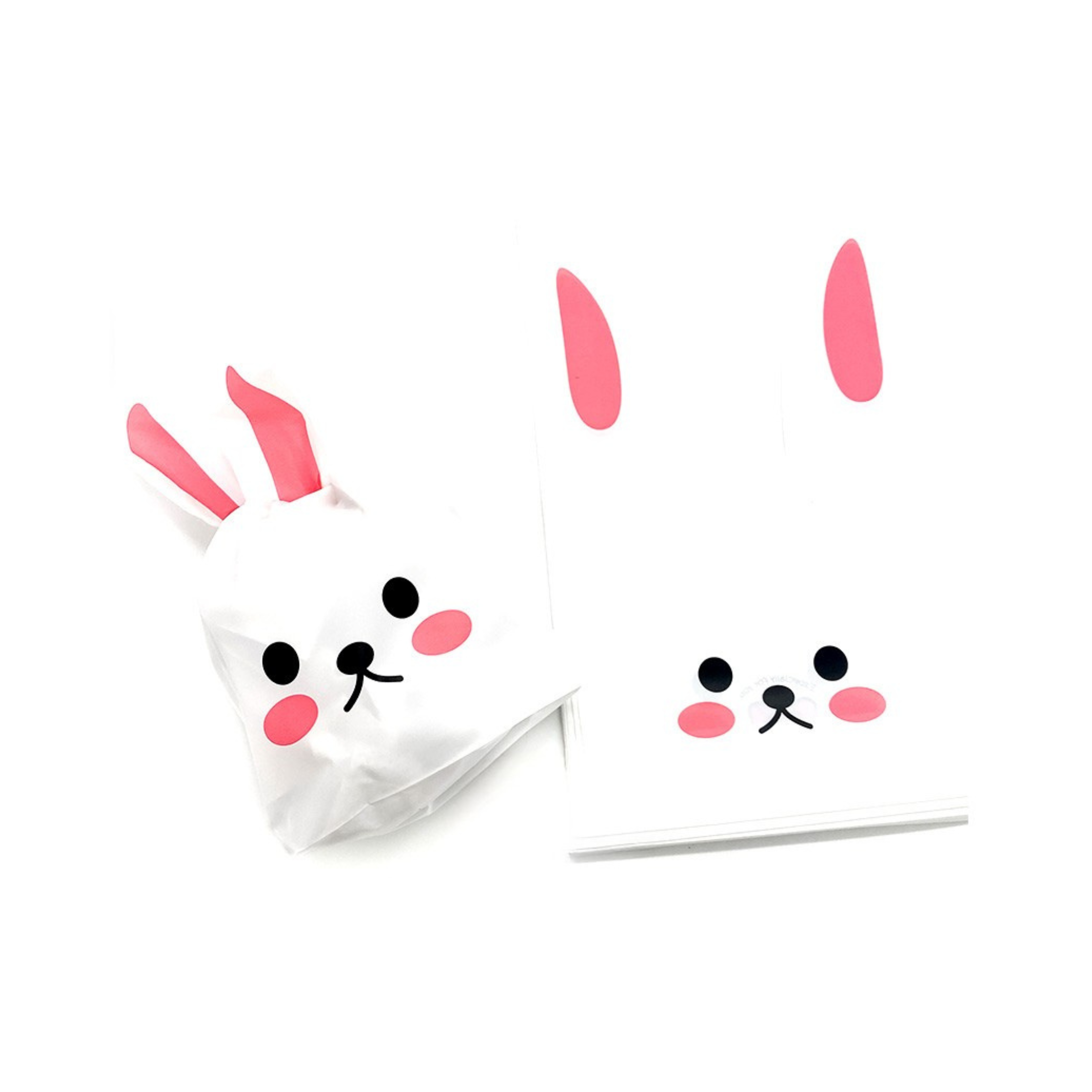 bolsa conejo pascua rosada para dulces pack 12 unidades