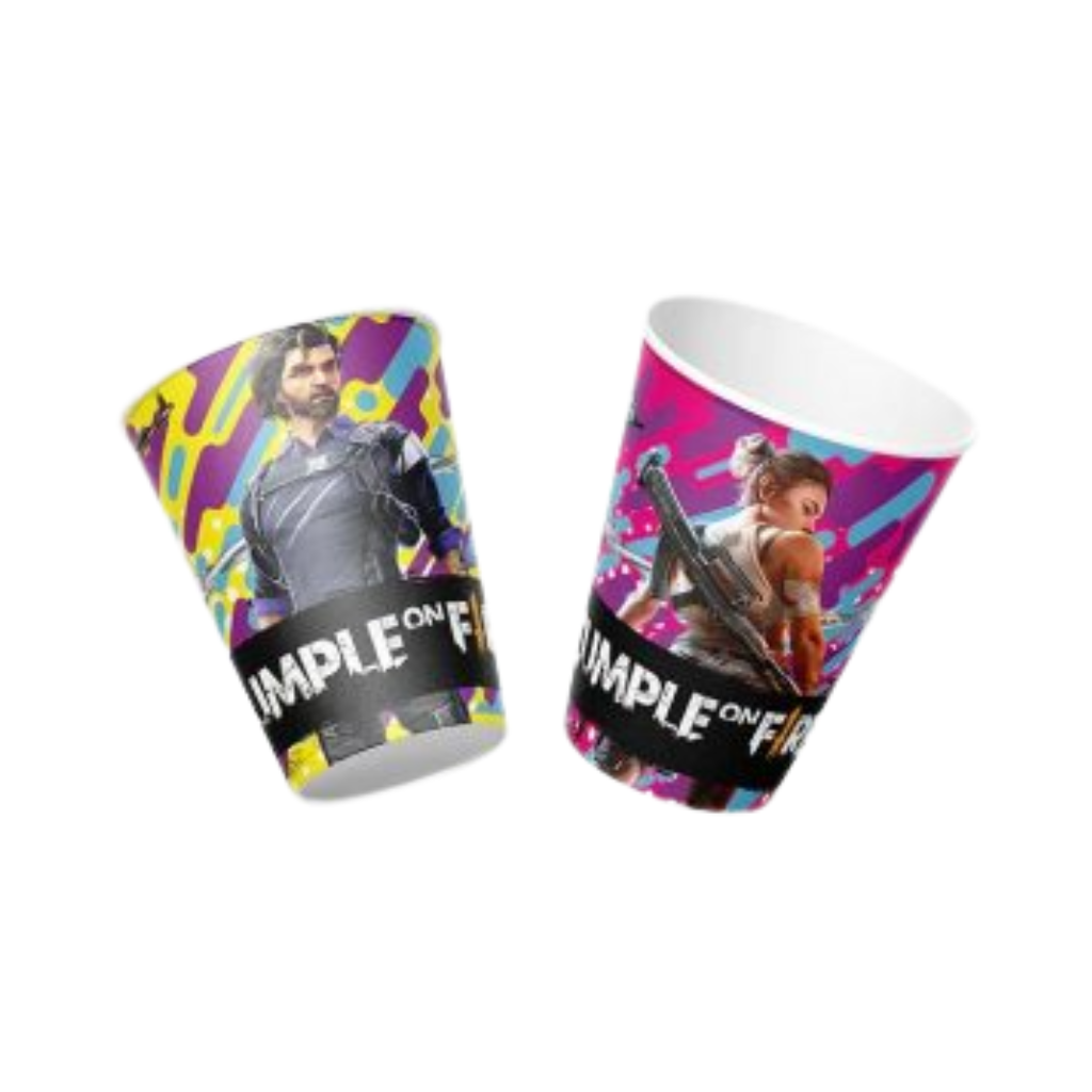 VASOS FREE FIRE 6 UNIDADES