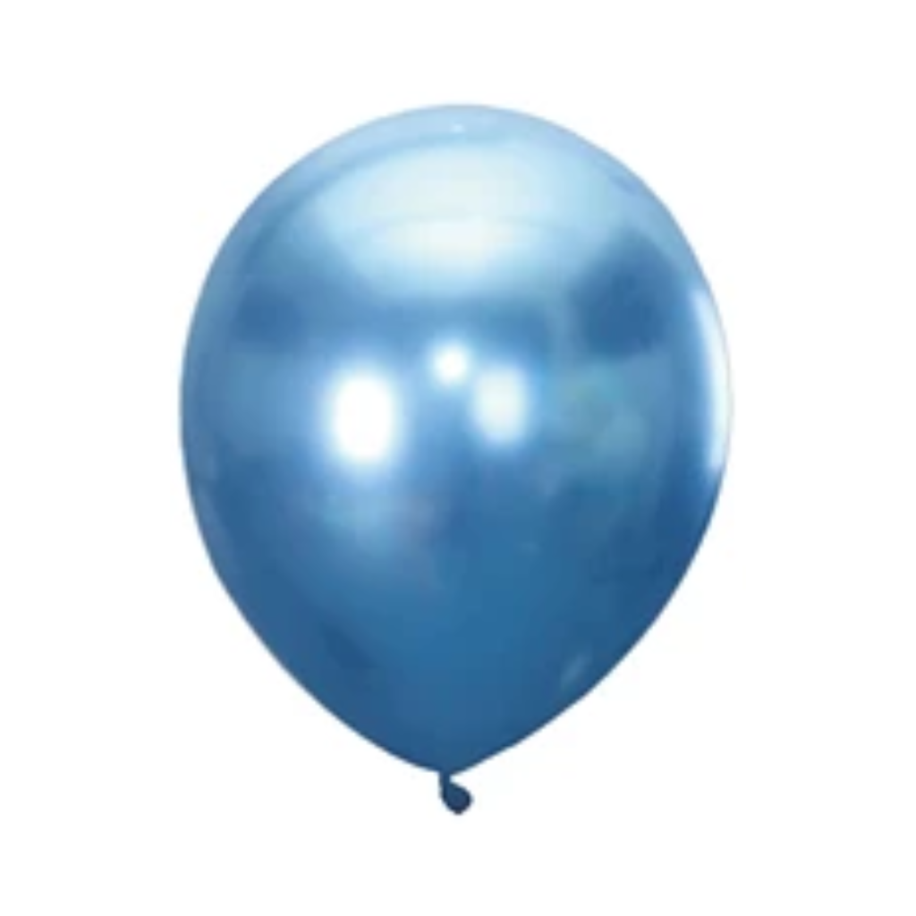 GLOBO CROMADO R9 AZUL X 25 – todocotillon