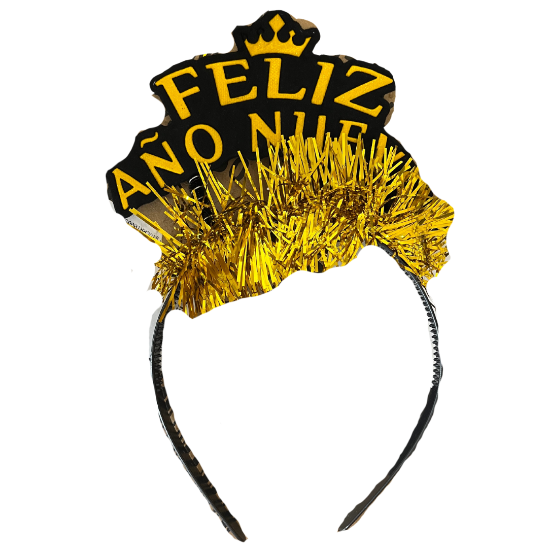 Cintillo feliz año nuevo corono x1