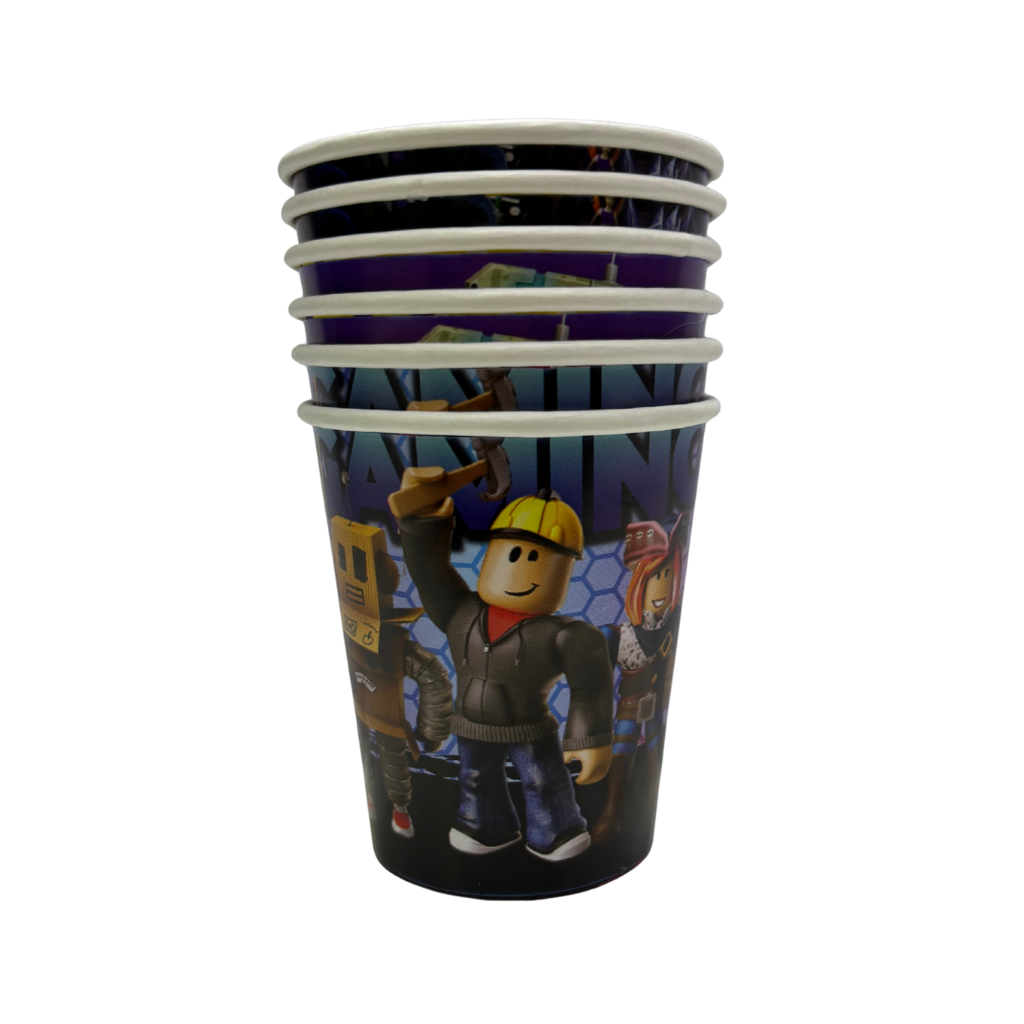 VASOS ROBLOX 6 UNIDADES