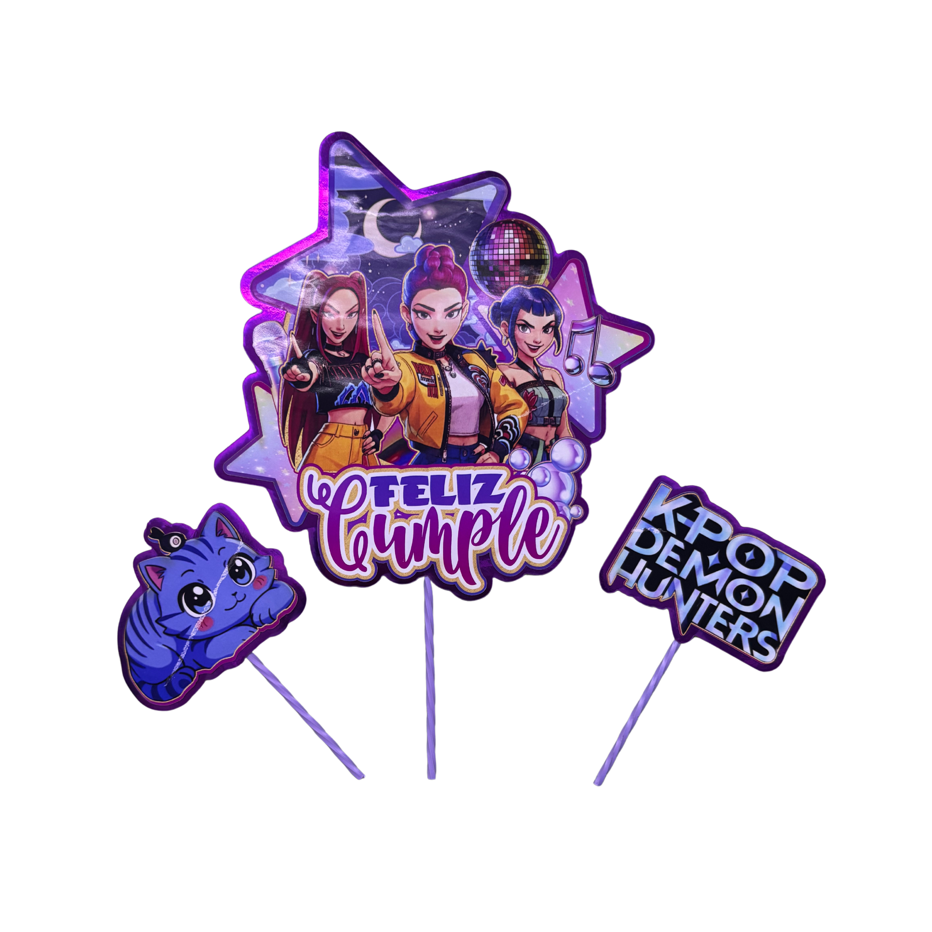 TOPPER TORTA GUERRERAS KPOP