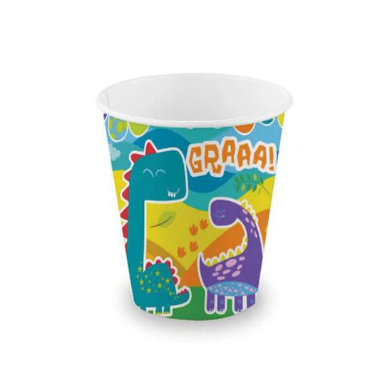 VASO POLIPAPEL DINO X 6
