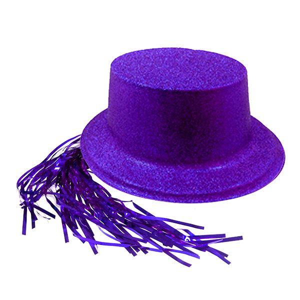 GORRO CHAPLIN ESCARCHA CON PELO COLORES SURTIDOS