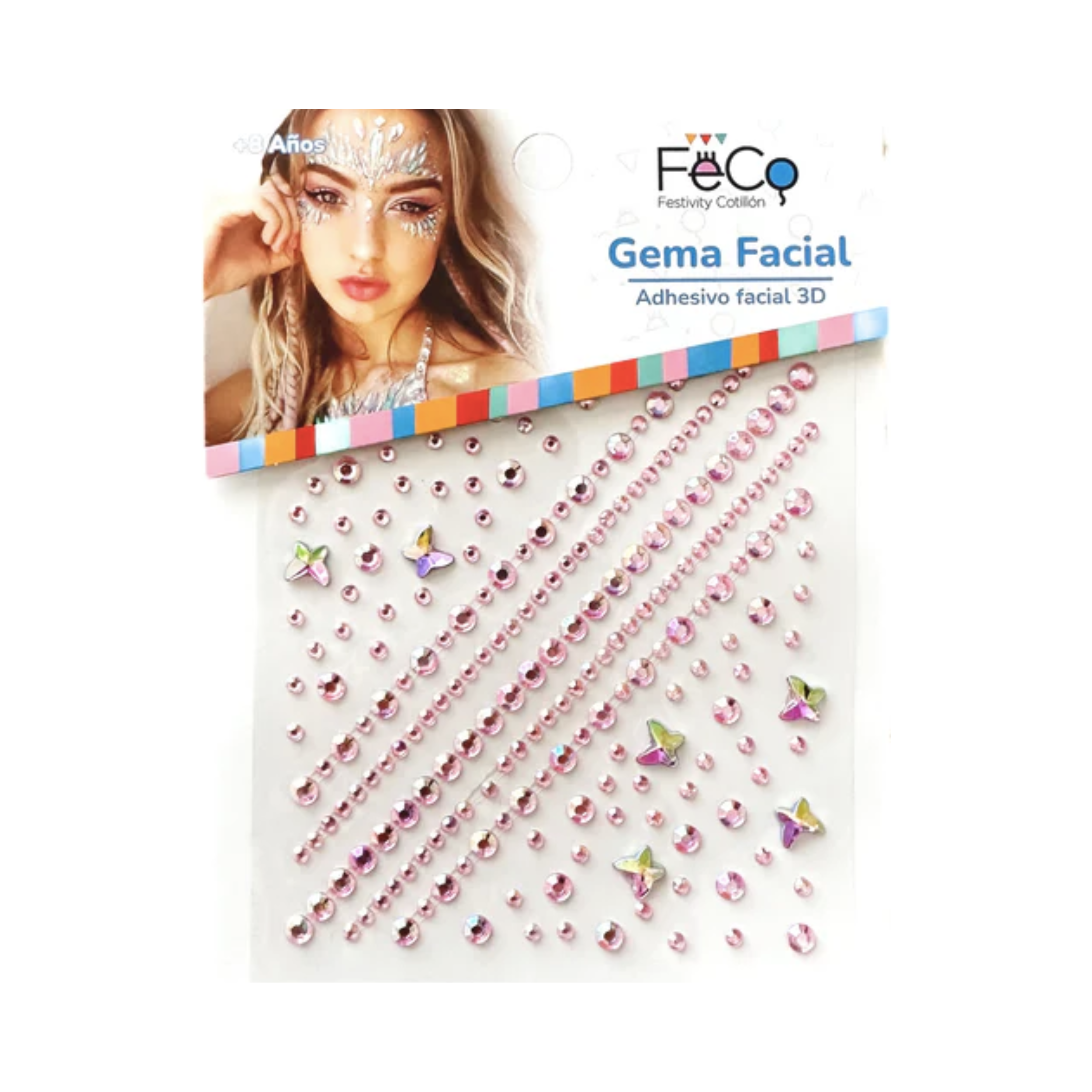 Brillos Faciales Adhesivos