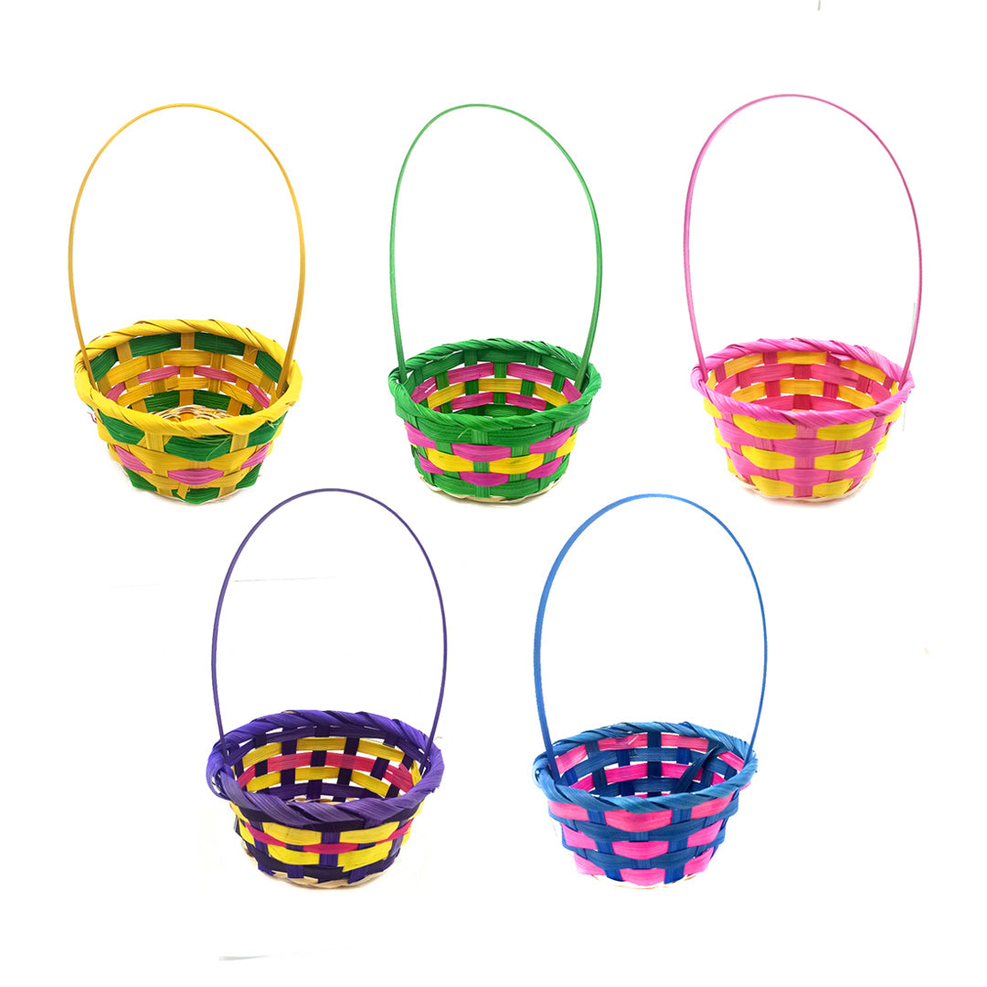 canasto pascua niños colores surtidos