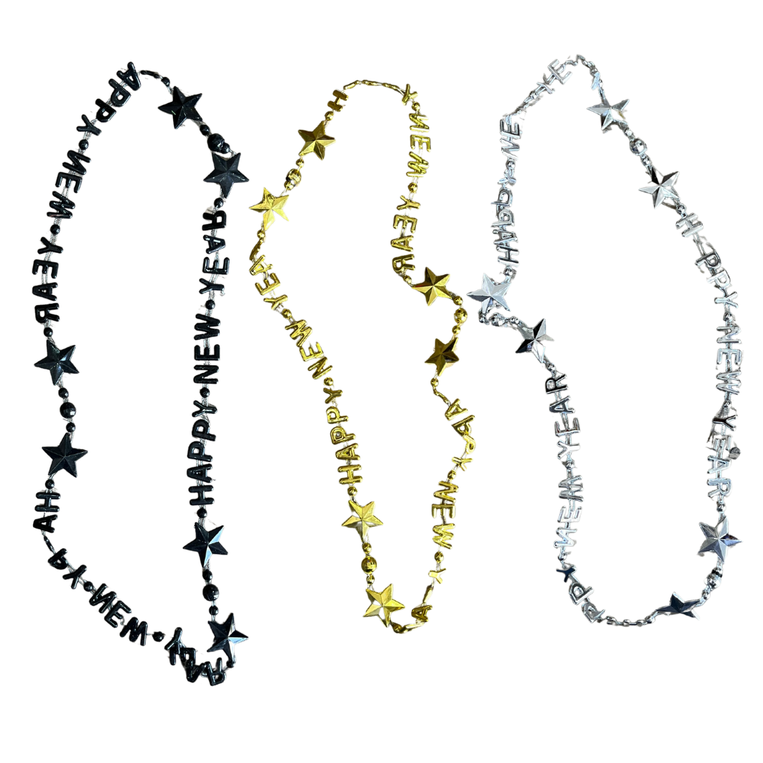 Collar beads feliz año nuevo x3