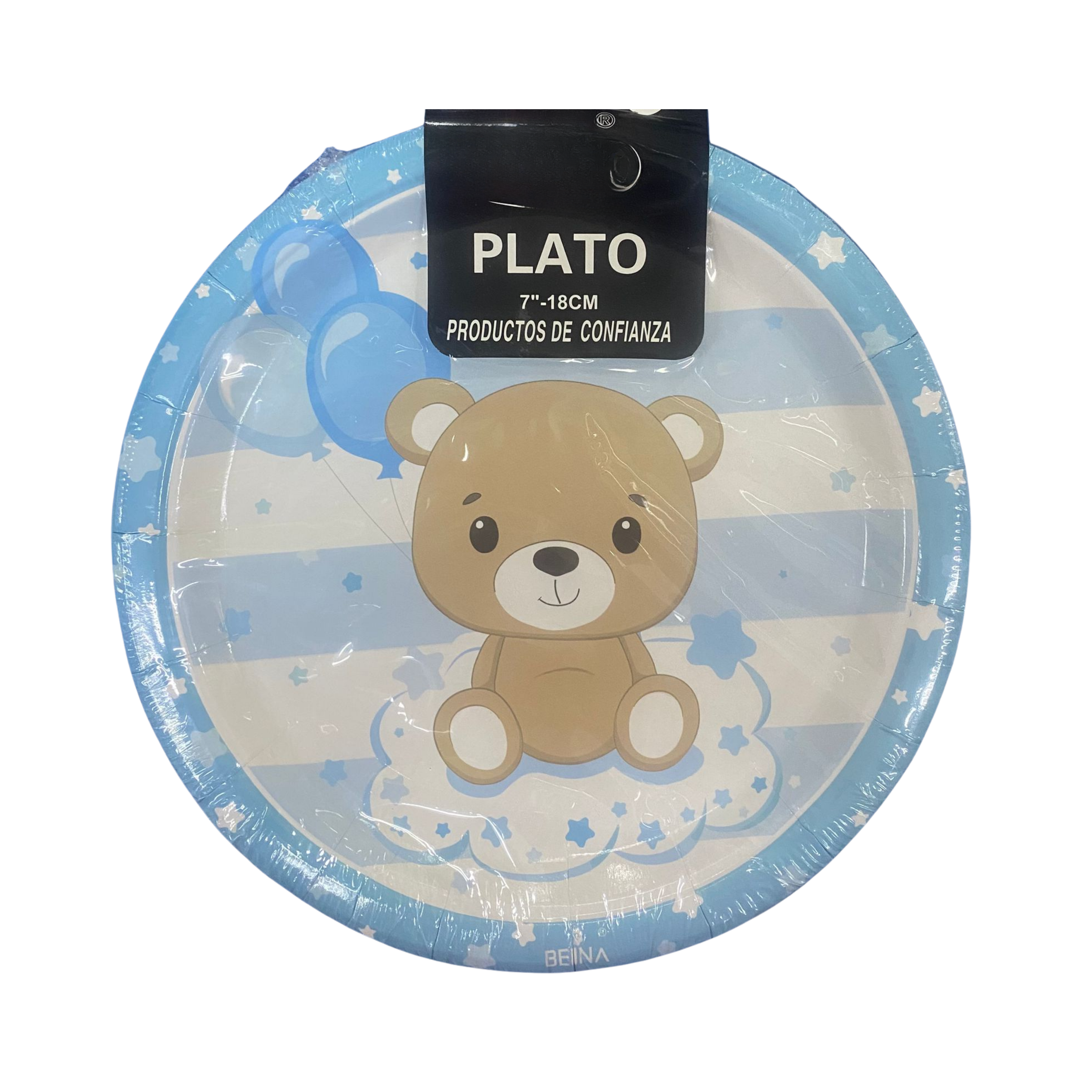 PLATO BABY SHOWER OSITO X6