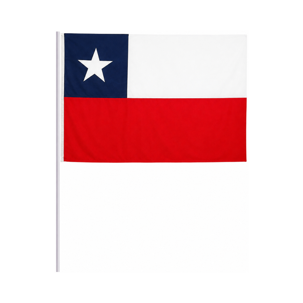 Bandera Chile Pequeña 45 x 30 cm