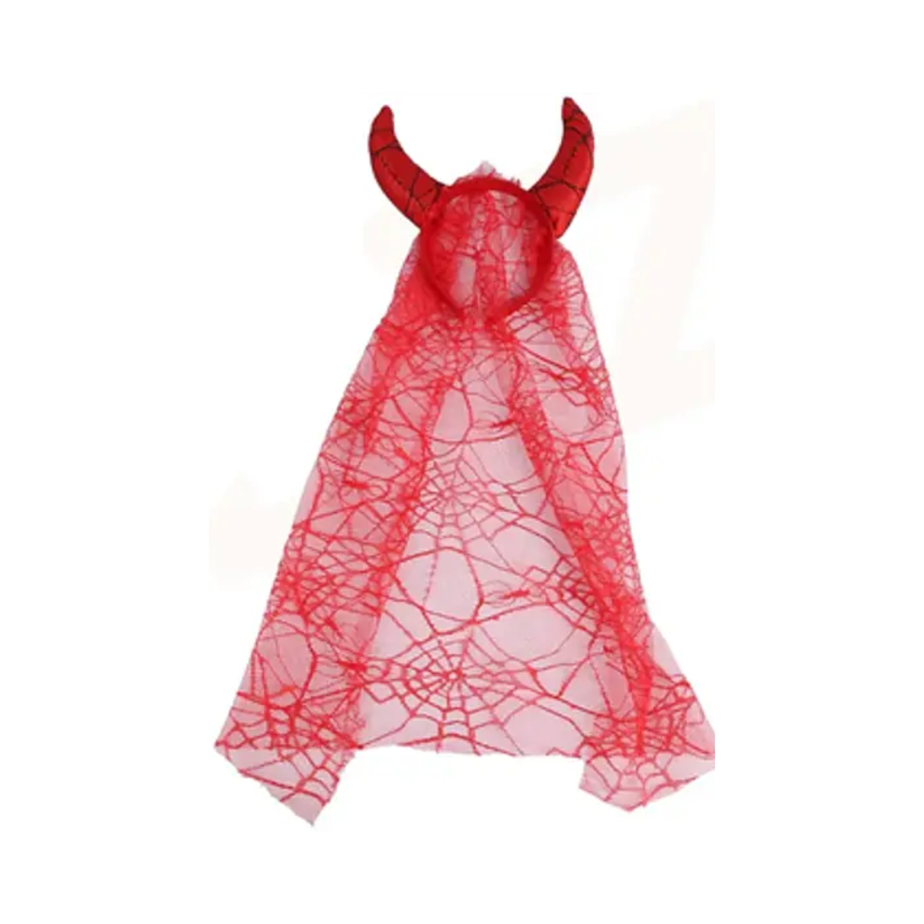 CINTILLO DIABLITA ENCAJE ROJO