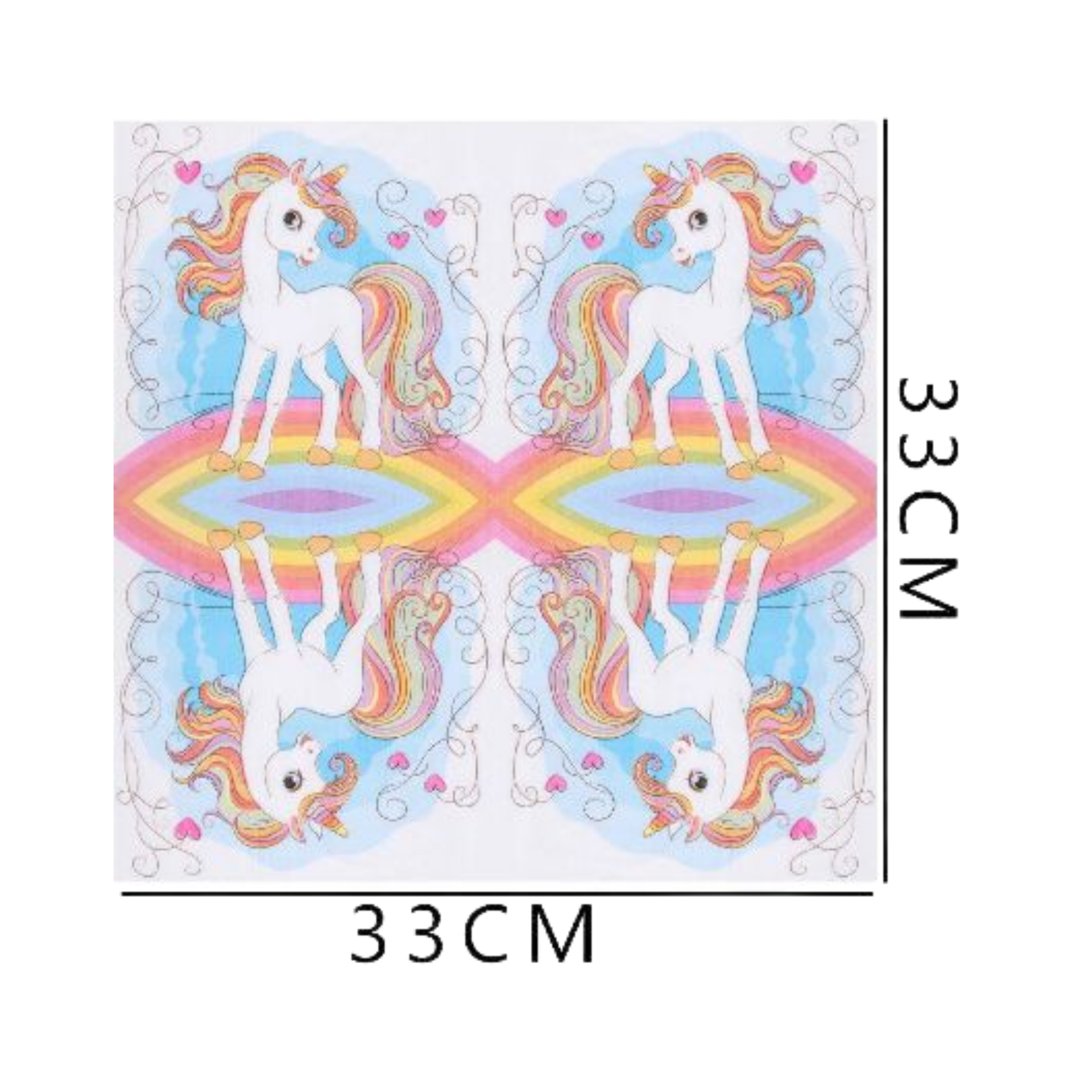 SERVILLETA UNICORNIO X16