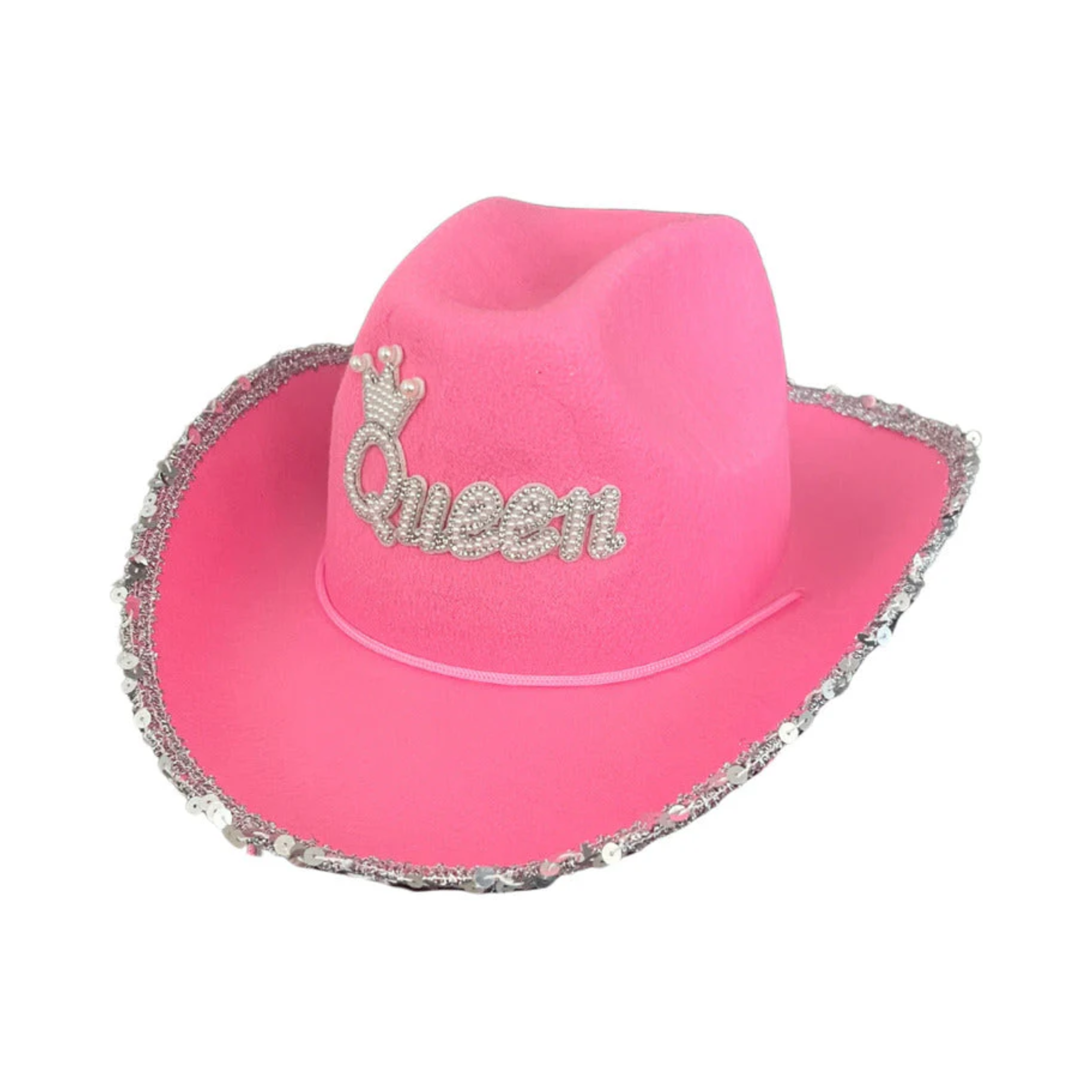 SOMBRERO VAQUERO QUEEN ROSADO