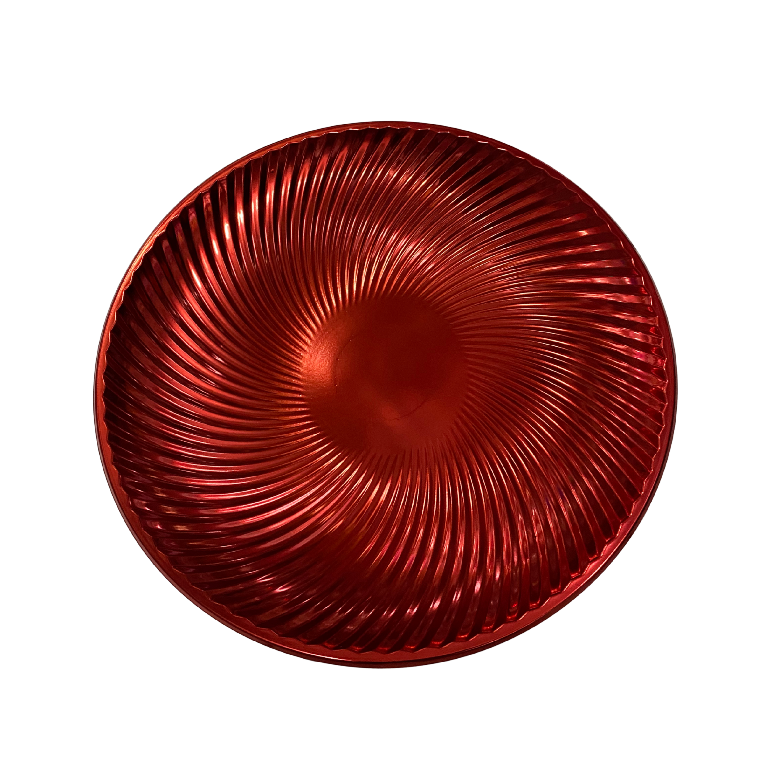 Plato Metalizado Rojo x 2un