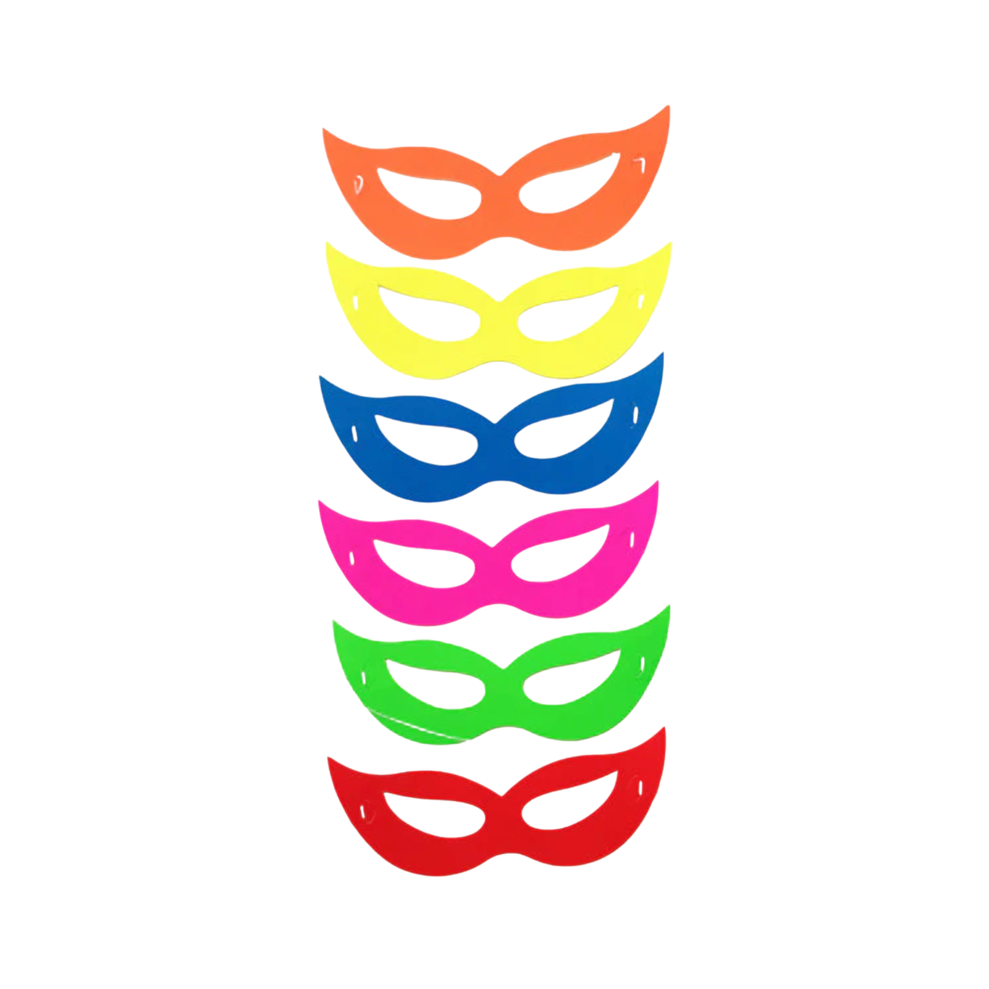 Antifaces Fluor Carton x 6un