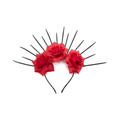 CINTILLO PUNTAS 3 FLORES ROJAS