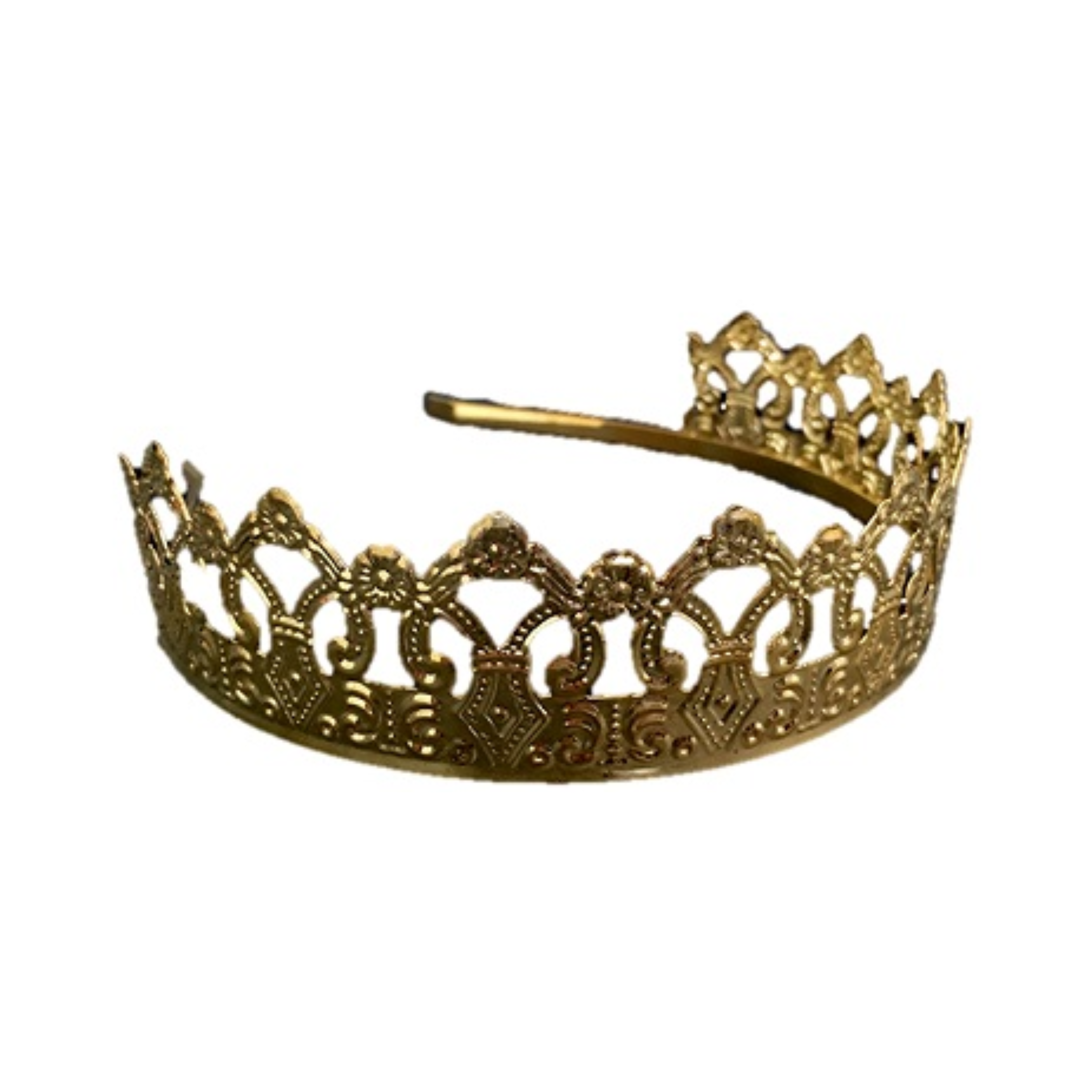 CORONA METALICA REINA DORADA