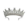 TIARA METALICA REINA PLATA
