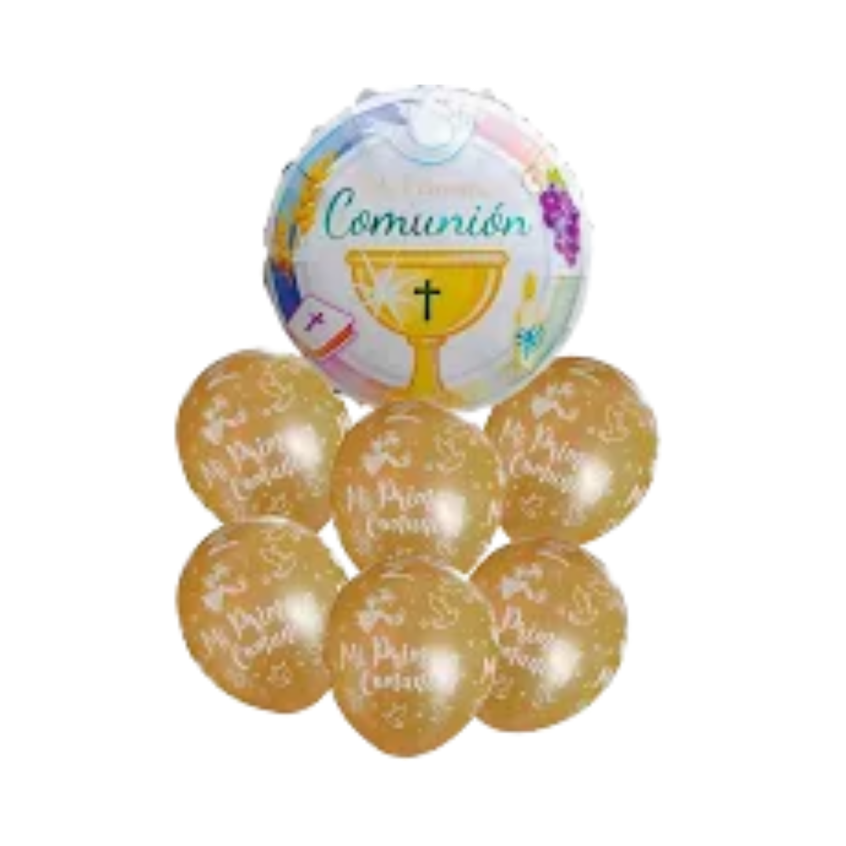 SET 7 GLOBOS PRIMERA COMUNION