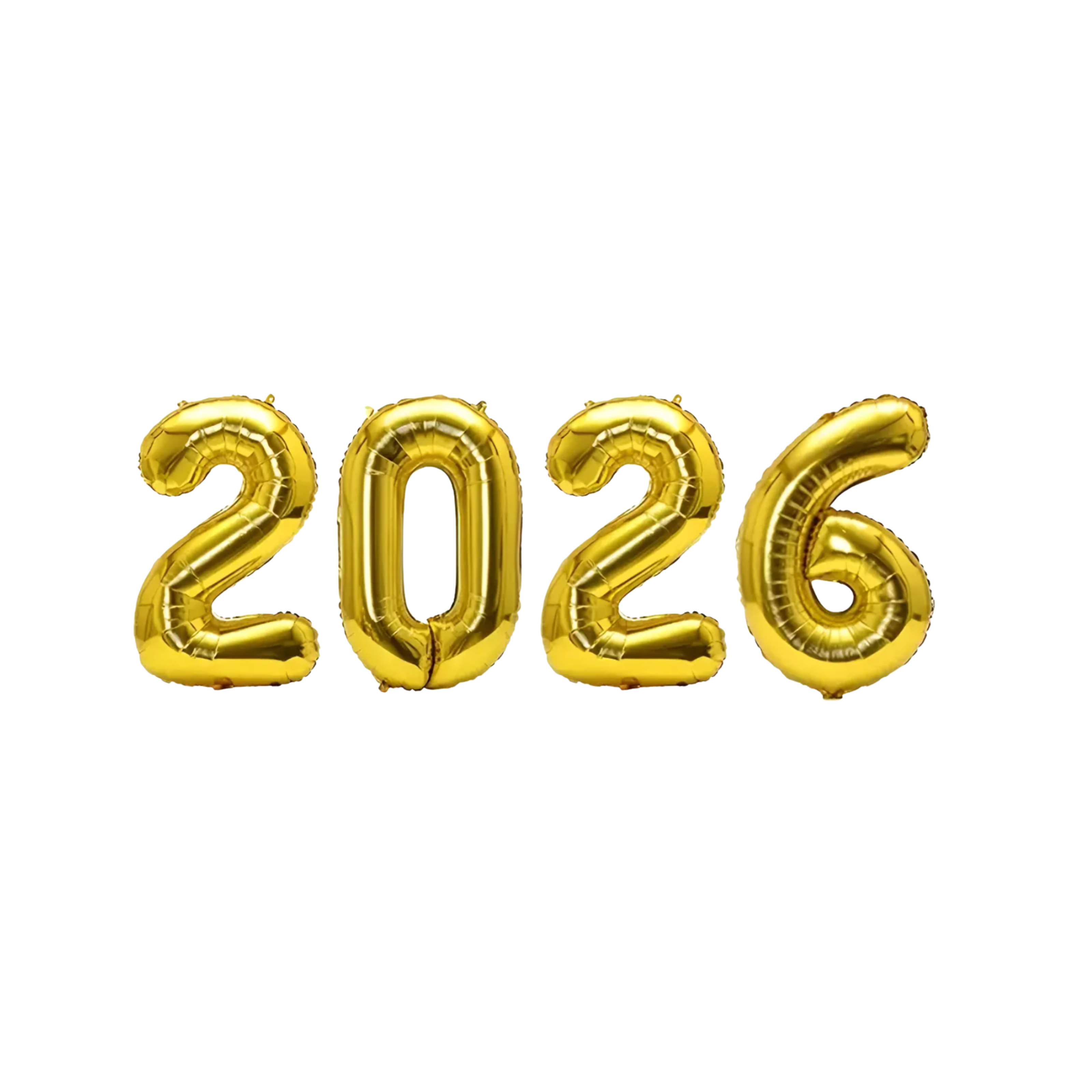 Globo Metalico 2026 Dorado 32''