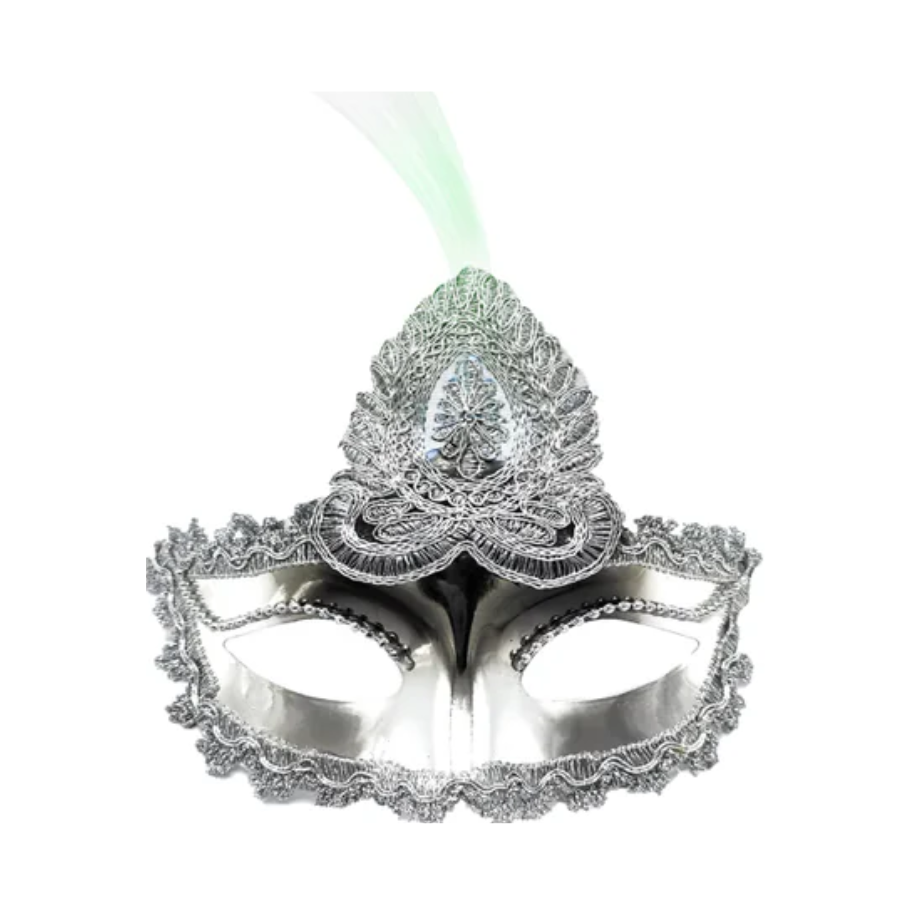 ANTIFAZ VENECIANO REAL LED PLATEADO